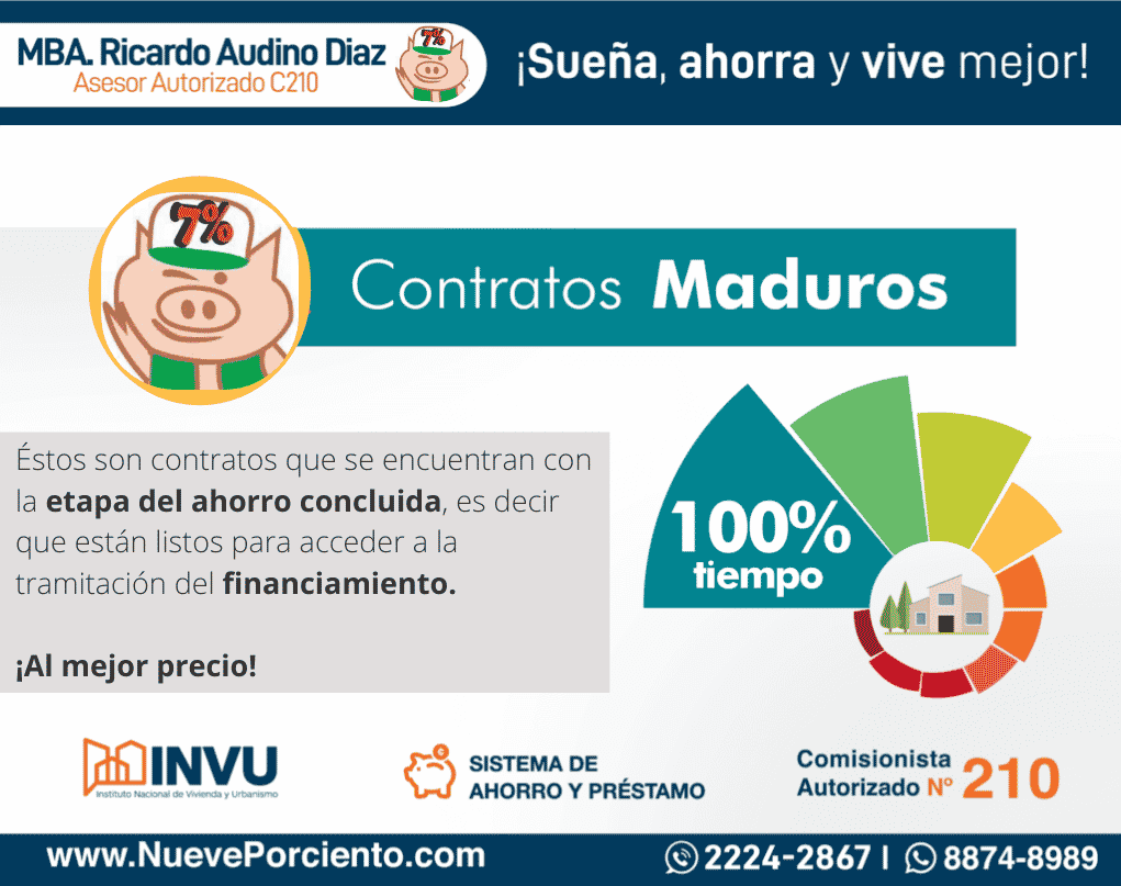 Planes Maduros del INVU - invu maduros, Planes Maduros del INVU